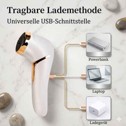 Elektrischer Hornhautentferner - sohlenschöne Präzision: USB-Edition